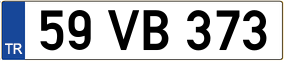 Truck License Plate
